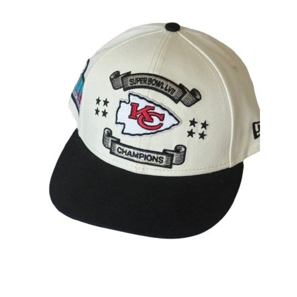 New Era Kansas City Chiefs Super Bowl LVII Champions 9FIFTY Snapback Hat Cream